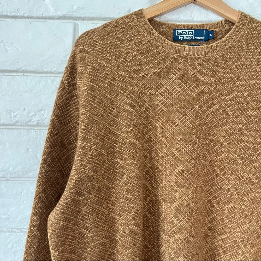 Vintage Polo Ralph Lauren Pullover Sweater Wool Classic Crewneck Large